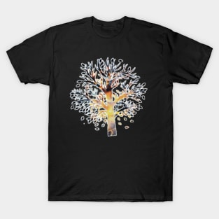 Smoky tree on fire T-Shirt